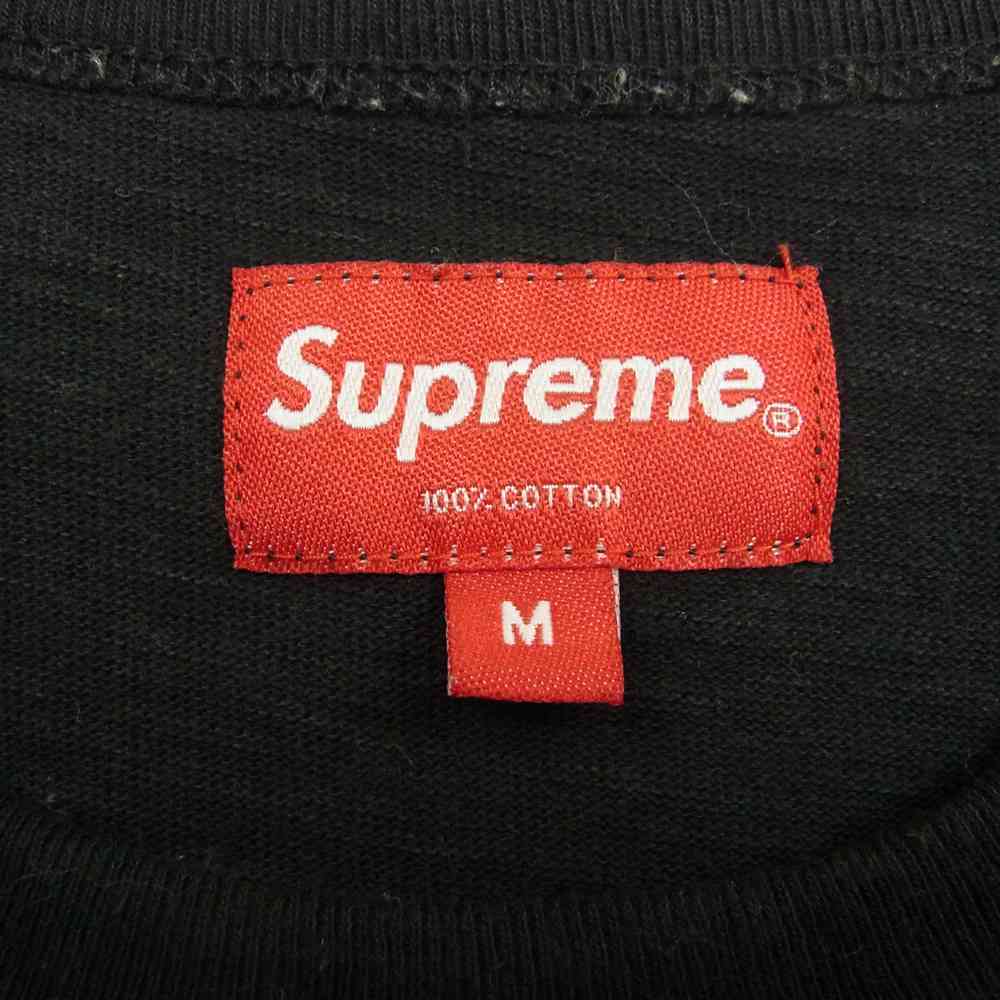 Supreme シュプリーム 19SS Stack Logo Tee スタック ロゴ Tシャツ ブラック系 M【中古】