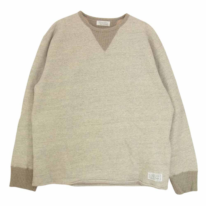 ORGUEIL オルゲイユ OR-9064 Sweat Shirt 両V カットオフ 裏起毛 スウェット トレーナー グレー系 44【中古】