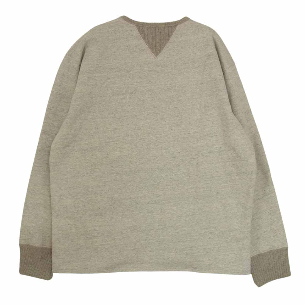 ORGUEIL オルゲイユ OR-9064 Sweat Shirt 両V カットオフ 裏起毛 スウェット トレーナー グレー系 44【中古】