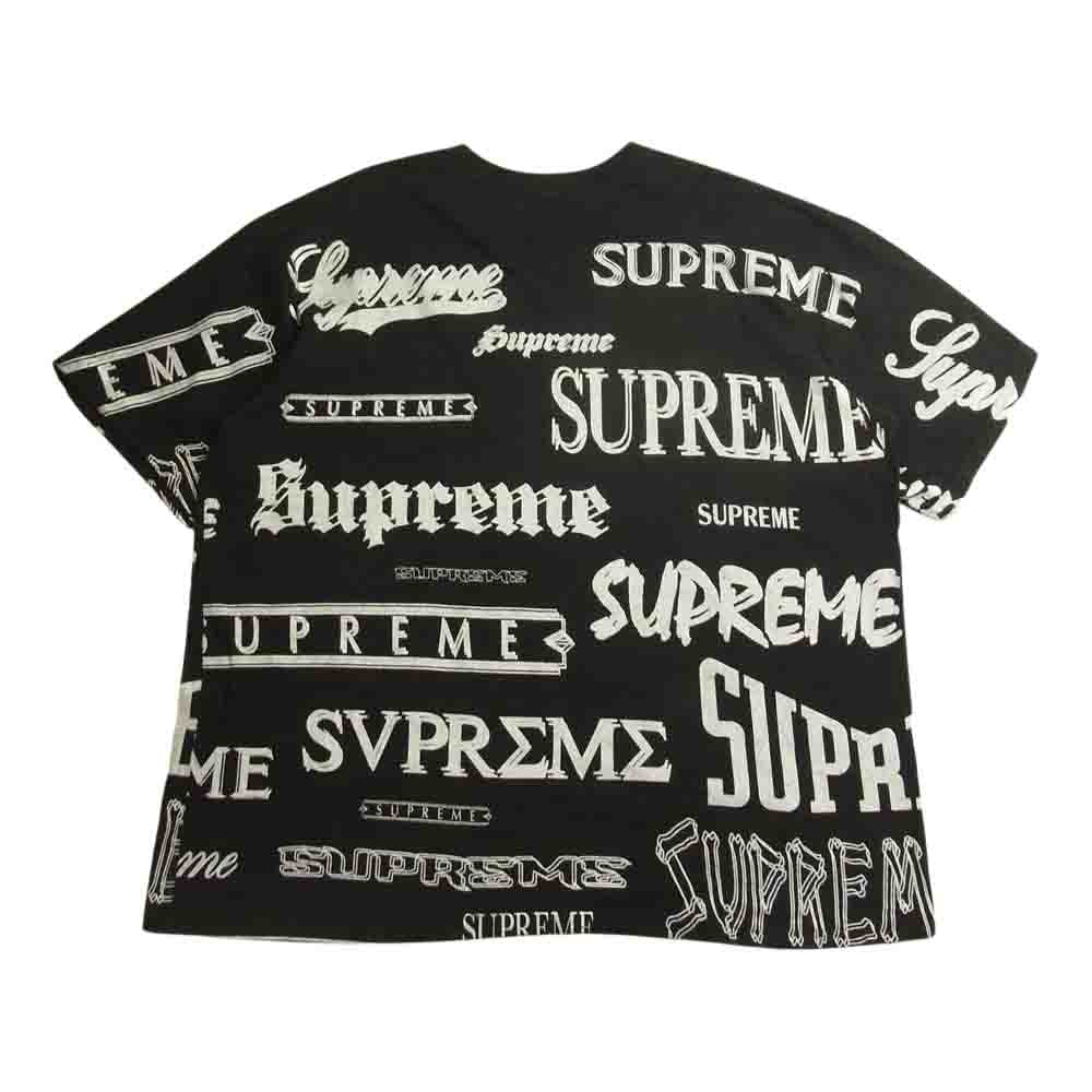 supreme 20aw multi logo tee 黒Mトップス