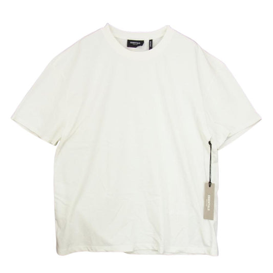 FEAR OF GOD フィアオブゴッド ESSENTIALS エッセンシャルズ バック ロゴプリント 半袖 ホワイト系 L【極上美品】【中古】