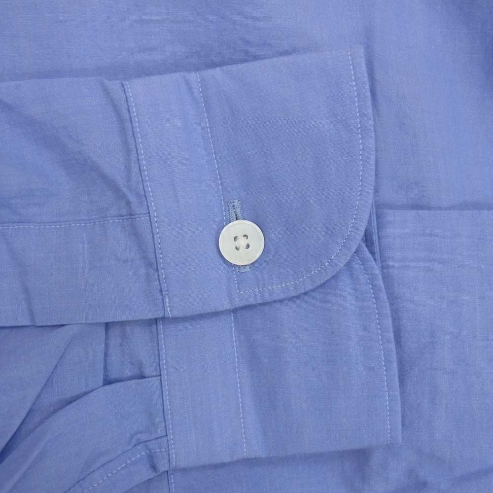 COMOLI コモリ 21AW U03-02002 バンドカラー シャツ サックスブルー ブルー系 2【新古品】【未使用】【中古】