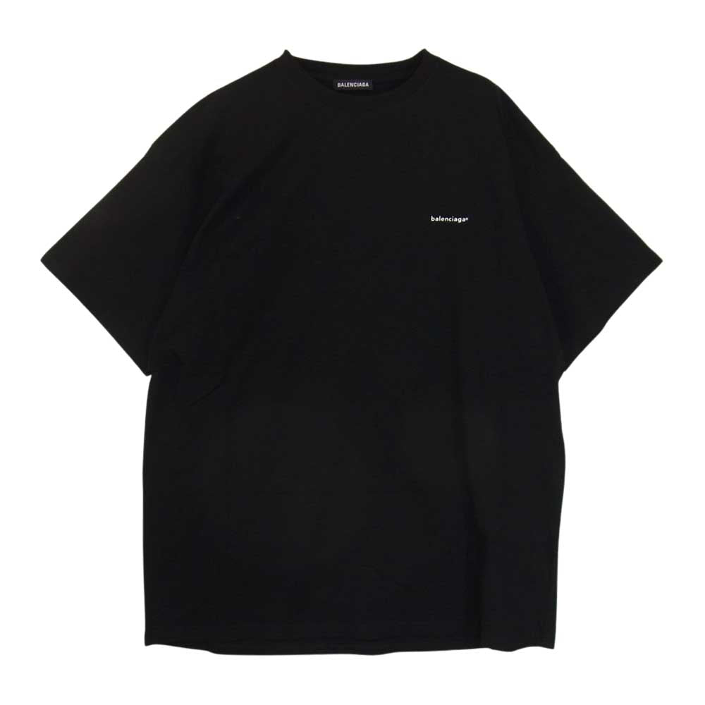 BALENCIAGA バレンシアガ 556150 TYK28 Copyright Logo T-Shirt コピー ライト ロゴ Tシャツ 半袖 ブラック系 L【新古品】【未使用】【中古】