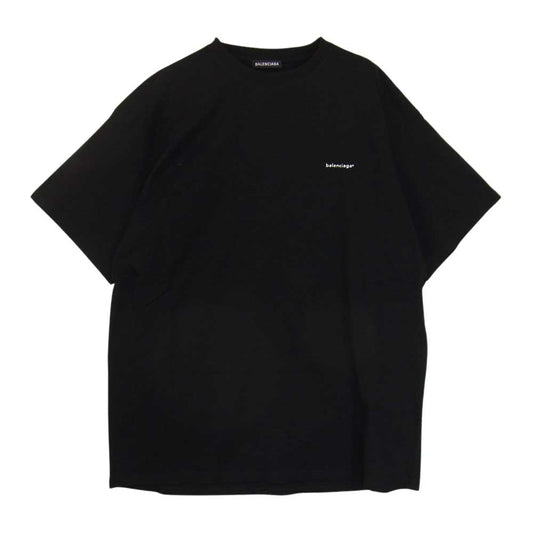 BALENCIAGA バレンシアガ 556150 TYK28 Copyright Logo T-Shirt コピー ライト ロゴ Tシャツ 半袖 ブラック系 L【新古品】【未使用】【中古】
