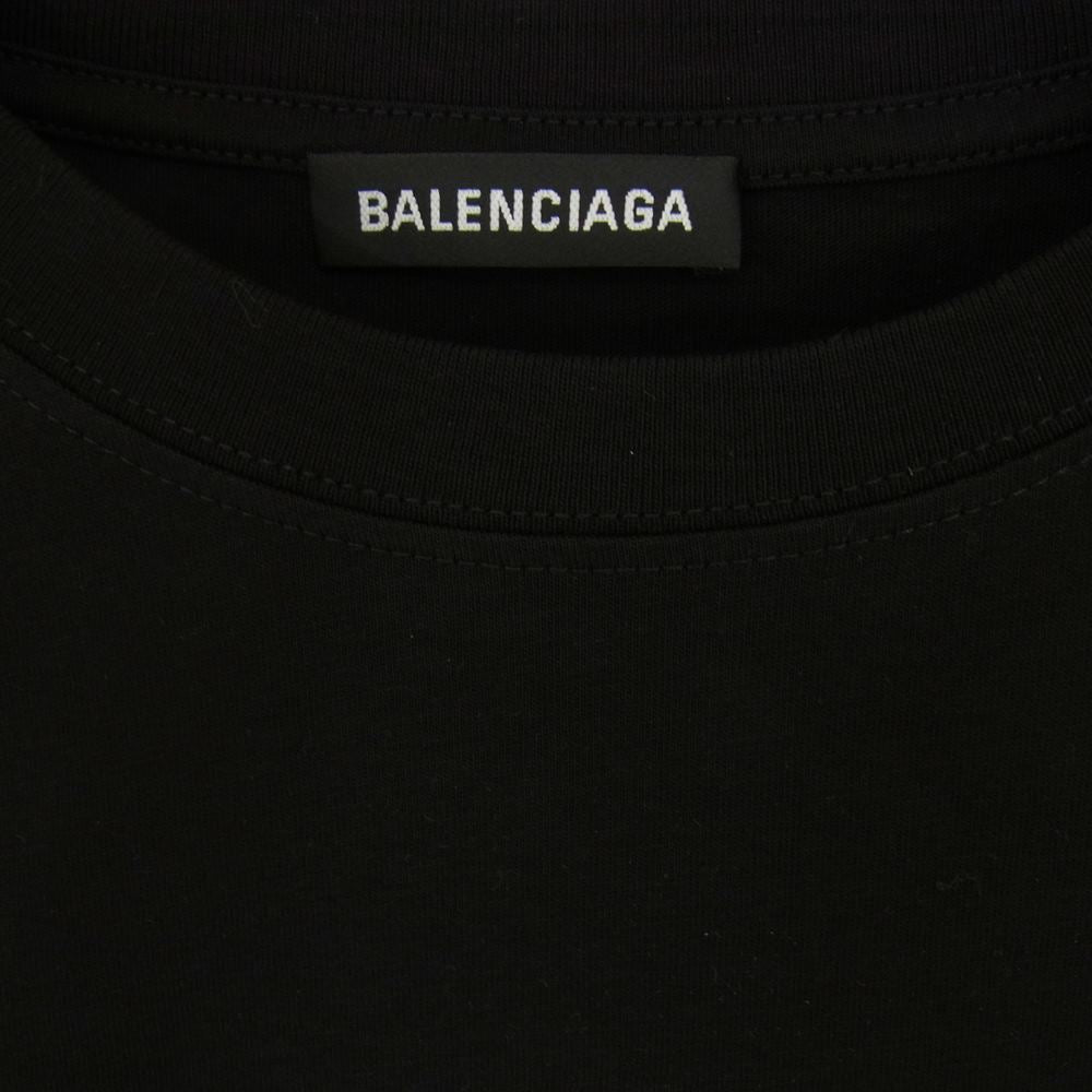 BALENCIAGA バレンシアガ 556150 TYK28 Copyright Logo T-Shirt コピー ライト ロゴ Tシャツ 半袖 ブラック系 L【新古品】【未使用】【中古】