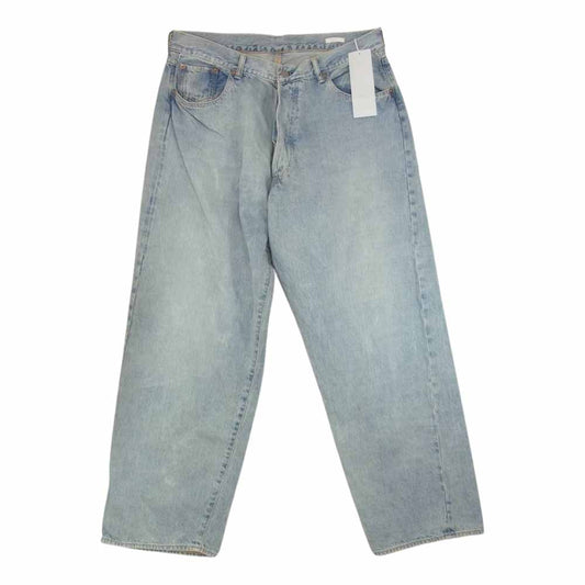 COMOLI コモリ 21AW U03-03014 Denim 5P Pant BLEACH デニム ブリーチ 5ポケット パンツ インディゴブルー系 3【極上美品】【中古】