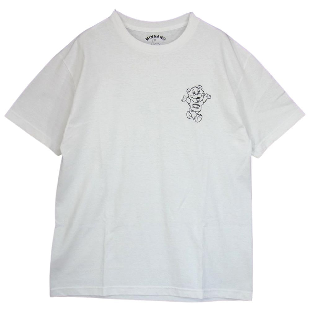 PORTER ポーター MIN-NANO ミンナノ BIRD Tee バックプリント 半袖Tシャツ ホワイト系【中古】