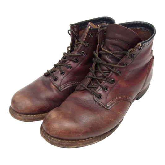 RED WING レッドウィング 9011 USA製 BECKMAN ベックマン レザー ブーツ ダークブラウン系 US8【中古】