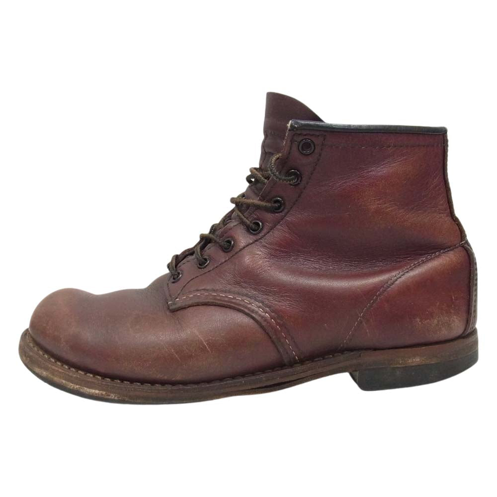 RED WING レッドウィング 9011 USA製 BECKMAN ベックマン レザー ブーツ ダークブラウン系 US8【中古】