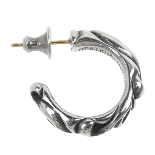 CHROME HEARTS クロムハーツ（原本無） HOOP SCROOL 1 スクロール フープ ピアス シルバー系【中古】