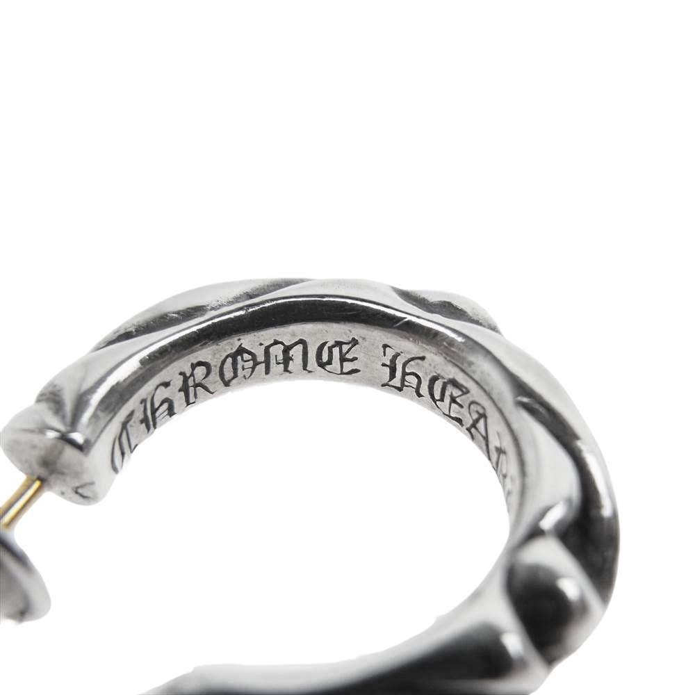 CHROME HEARTS クロムハーツ（原本無） HOOP SCROOL 1 スクロール フープ ピアス シルバー系【中古】