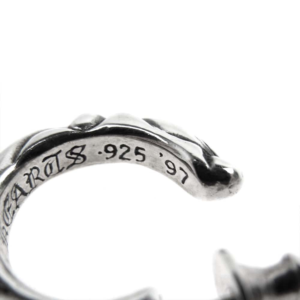 CHROME HEARTS クロムハーツ（原本無） HOOP SCROOL 1 スクロール フープ ピアス シルバー系【中古】