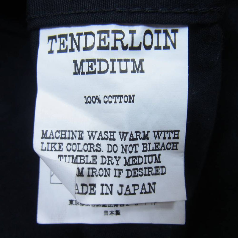 TENDERLOIN テンダーロイン ATX プリント プルオーバー パーカー ブラック系 M【美品】【中古】