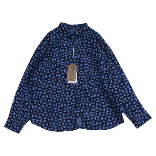 TENDERLOIN テンダーロイン PRINT FLANNEL SHT トライアングル プリント フランネルシャツ ブラック系 L【美品】【中古】