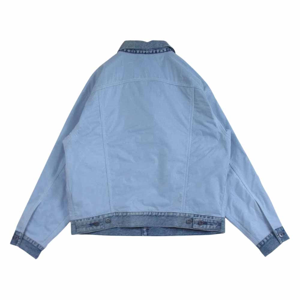 Levi's リーバイス PC9-21261-0002 MADE & CRAFTED デニム チェック ジャケット ホワイト系 インディゴブルー系 S【中古】