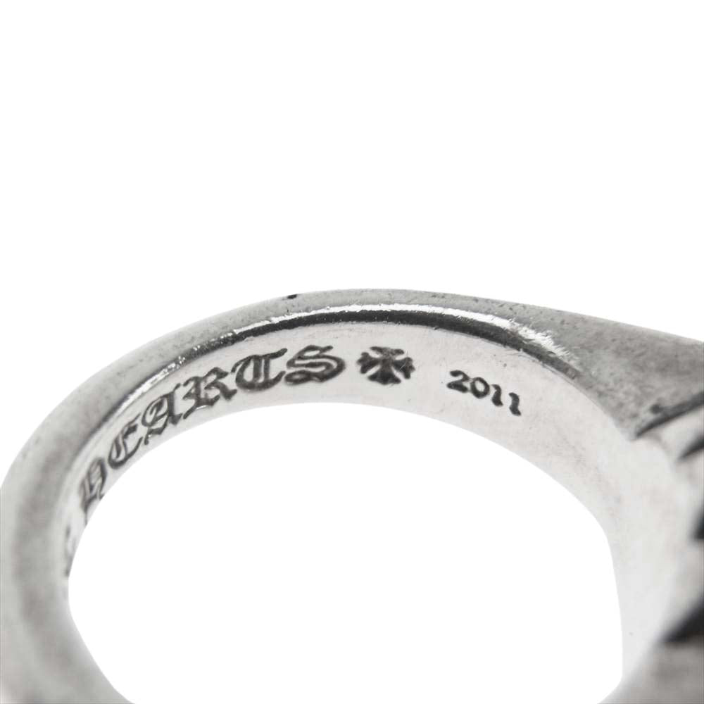 CHROME HEARTS クロムハーツ（原本無） カットアウト CHプラス スモール リング シルバー系 6号【中古】