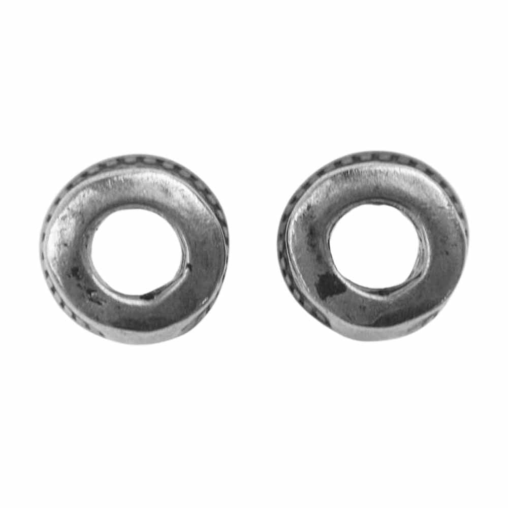 LARRY SMITH ラリースミス AMERICA BEAD アメリカ コイン ビーズ 2個 シルバー系【中古】
