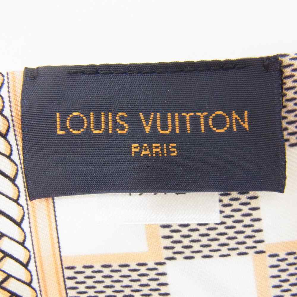 LOUIS VUITTON ルイ・ヴィトン 22SS M77696 バンドー ダミエ インフィニティ シルク スカーフ ストール【極上美品】【中古】