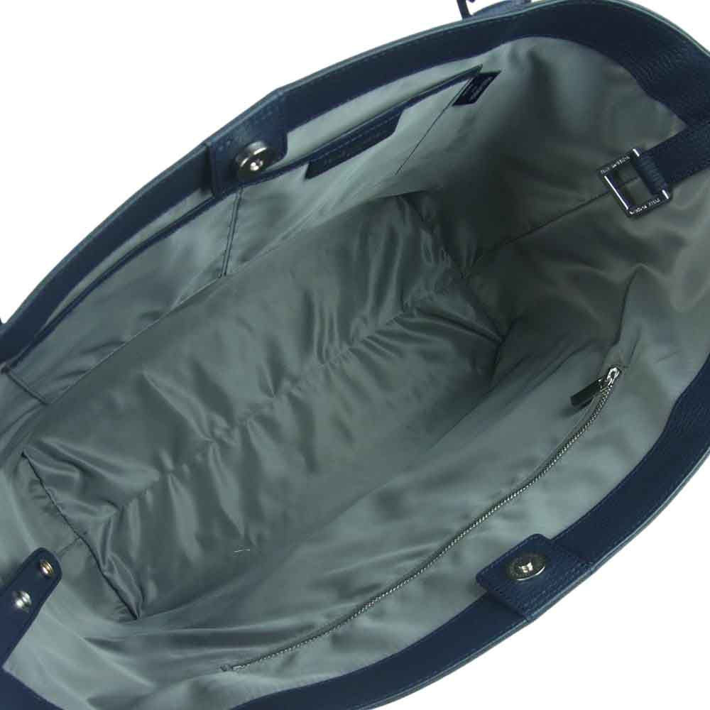 PELLE MORBIDA ペッレモルビダ PMO-ST008T Colore コローレ 撥水 IDケース付き レザー トート ビジネス バッグ ダークネイビー系【新古品】【未使用】【中古】