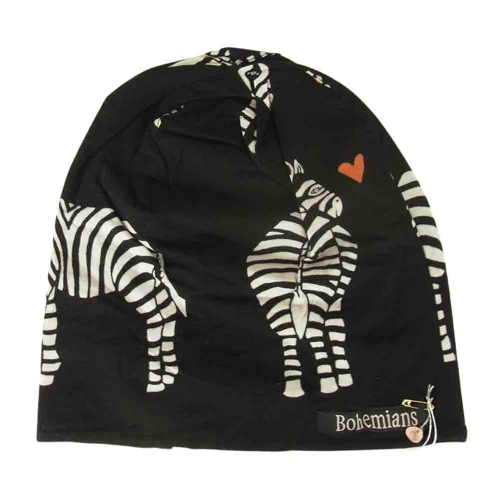 ボヘミアンズ watch cap ワッチ キャップ ビーニー ブラック系 M【極上美品】【中古】
