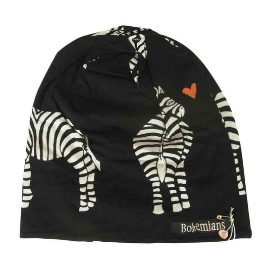 ボヘミアンズ watch cap ワッチ キャップ ビーニー ブラック系 M【極上美品】【中古】