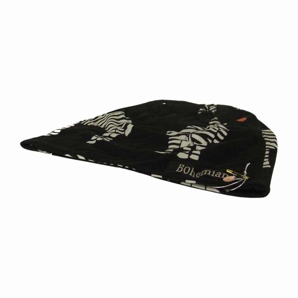 ボヘミアンズ watch cap ワッチ キャップ ビーニー ブラック系 M【極上美品】【中古】
