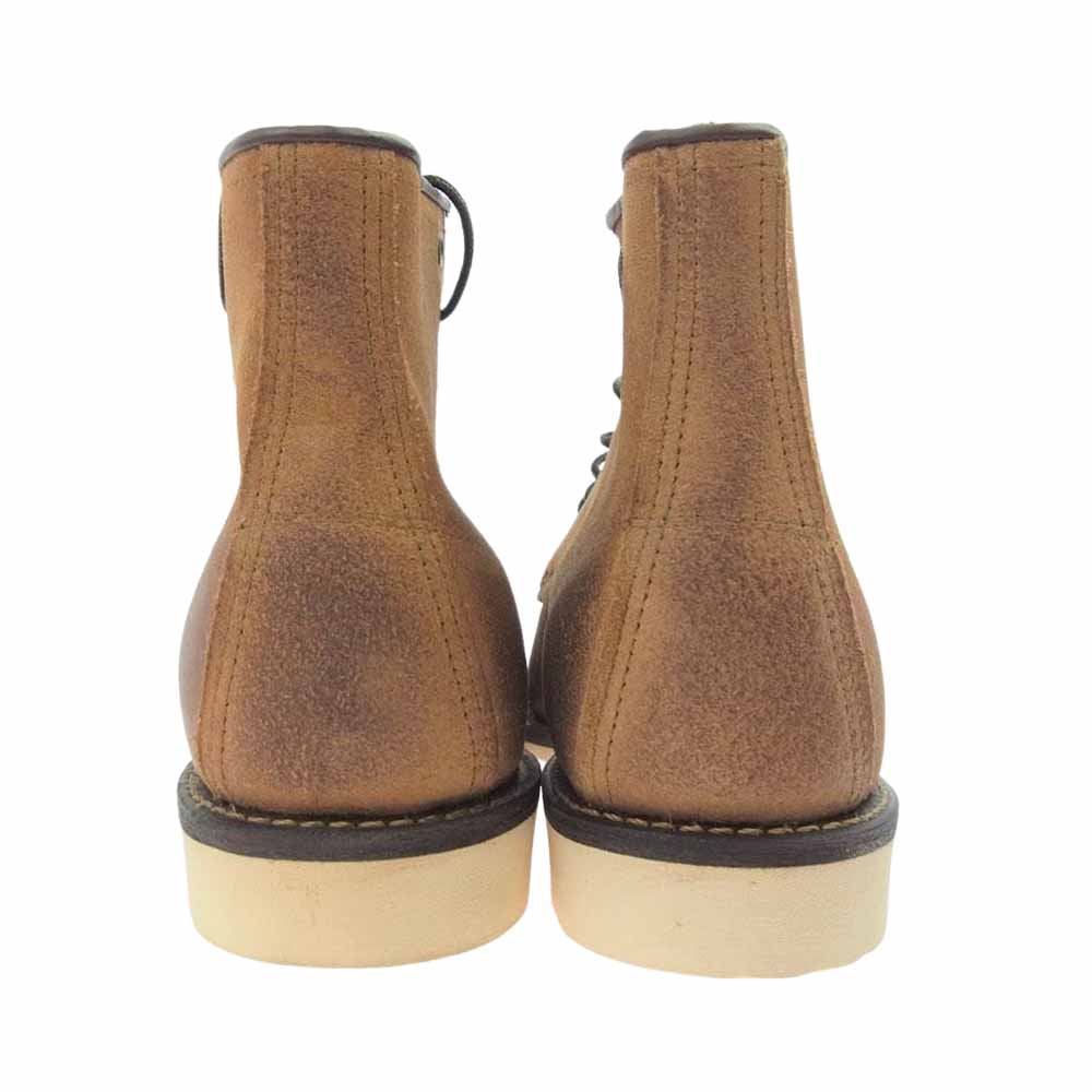 RED WING レッドウィング 8861 Classic Work 6inch Moc toe クラシックワーク 6インチ モックトゥ ホーソーン ミュールスキナー ラフアウト ブーツ ライトブラウン系 US8【新古品】【未使用】【中古】