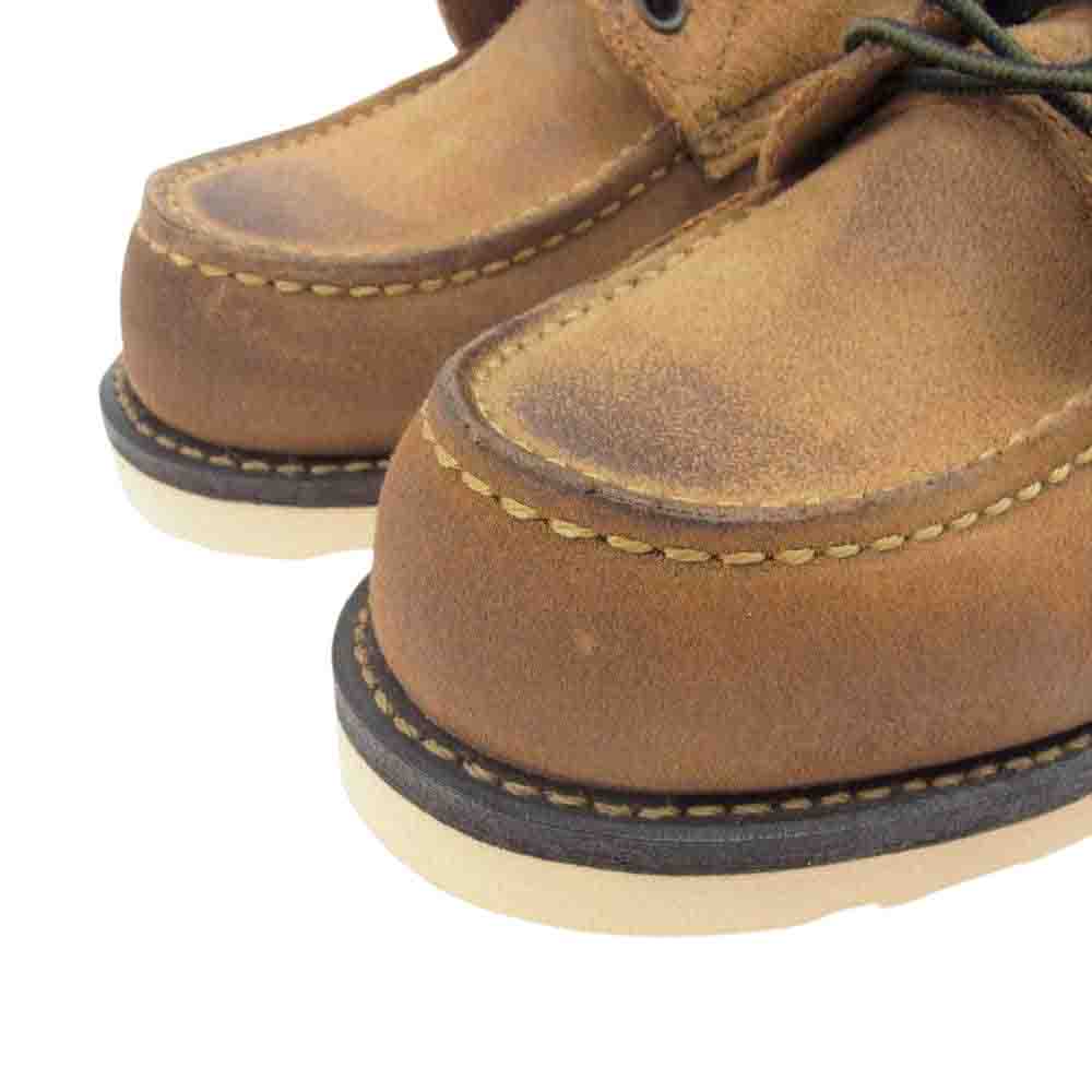 RED WING レッドウィング 8861 Classic Work 6inch Moc toe クラシックワーク 6インチ モックトゥ ホーソーン ミュールスキナー ラフアウト ブーツ ライトブラウン系 US8【新古品】【未使用】【中古】