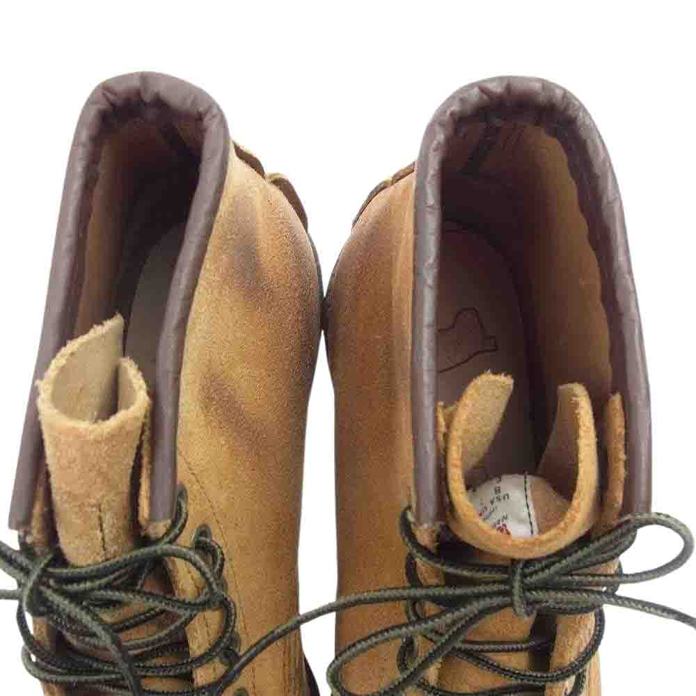 RED WING レッドウィング 8861 Classic Work 6inch Moc toe クラシックワーク 6インチ モックトゥ ホーソーン ミュールスキナー ラフアウト ブーツ ライトブラウン系 US8【新古品】【未使用】【中古】
