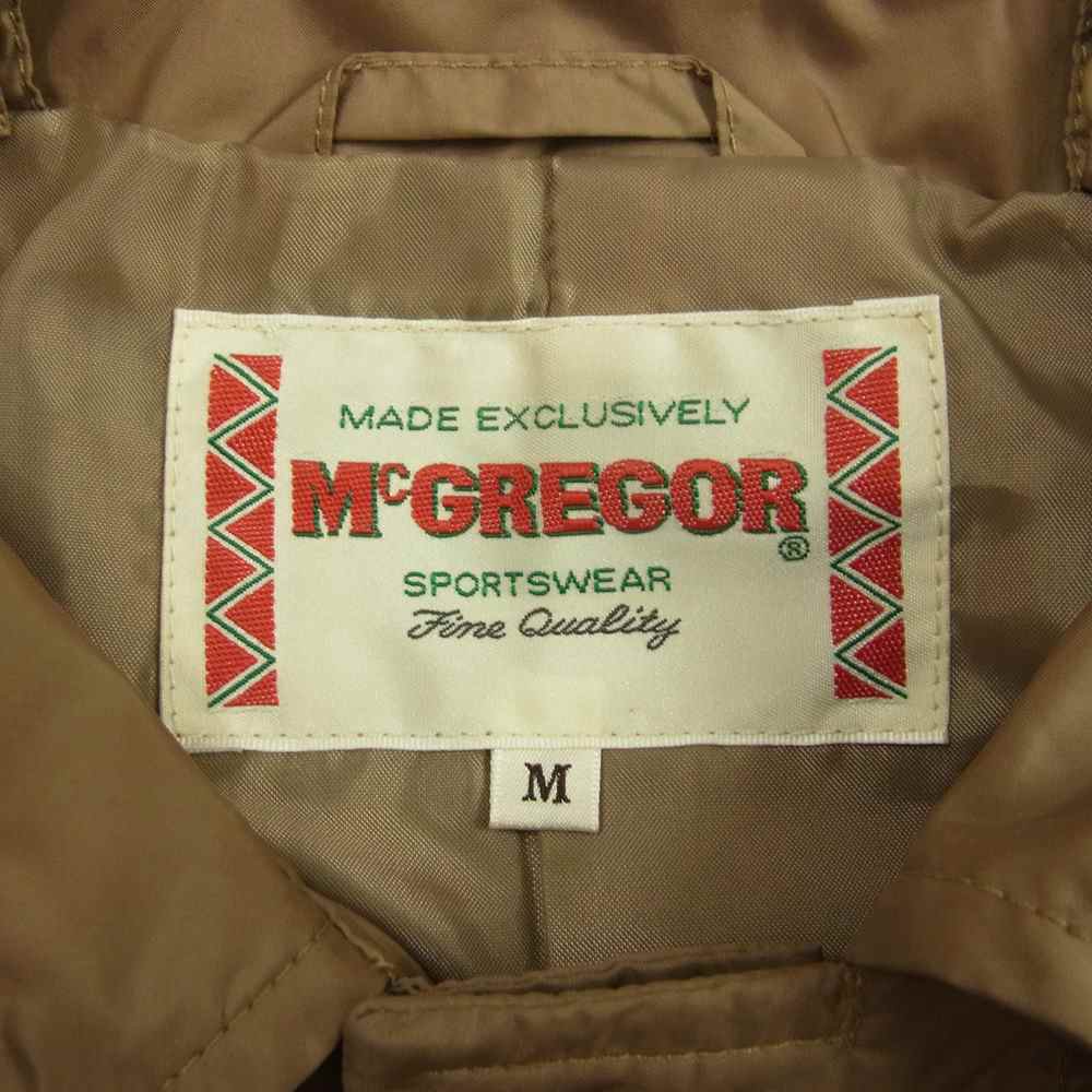 McGregor マックレガー 413129701 撥水 ポリエステル デタッチャブル フード ステンカラー スプリングコート   カーキ系 M【美品】【中古】