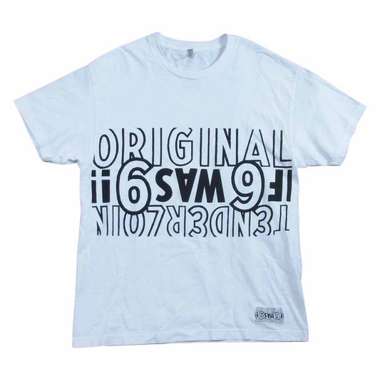 TENDERLOIN テンダーロイン 22SS TEE 3A ロゴ Tシャツ ホワイト系 L【美品】【中古】