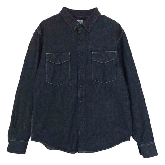 TENDERLOIN テンダーロイン T-DENIM SHT BD デニム シャツ ボタンダウン  インディゴブルー系 XS【美品】【中古】