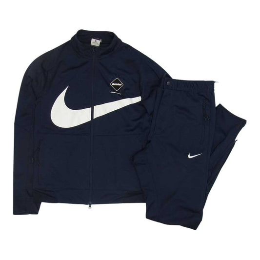 F.C.R.B. エフシーアールビー 789516-451 NIKE ナイキ DRI-FIT PDK JACKET PANTS ジャージ トラック ジャケット パンツ セットアップ ネイビー系 S【中古】