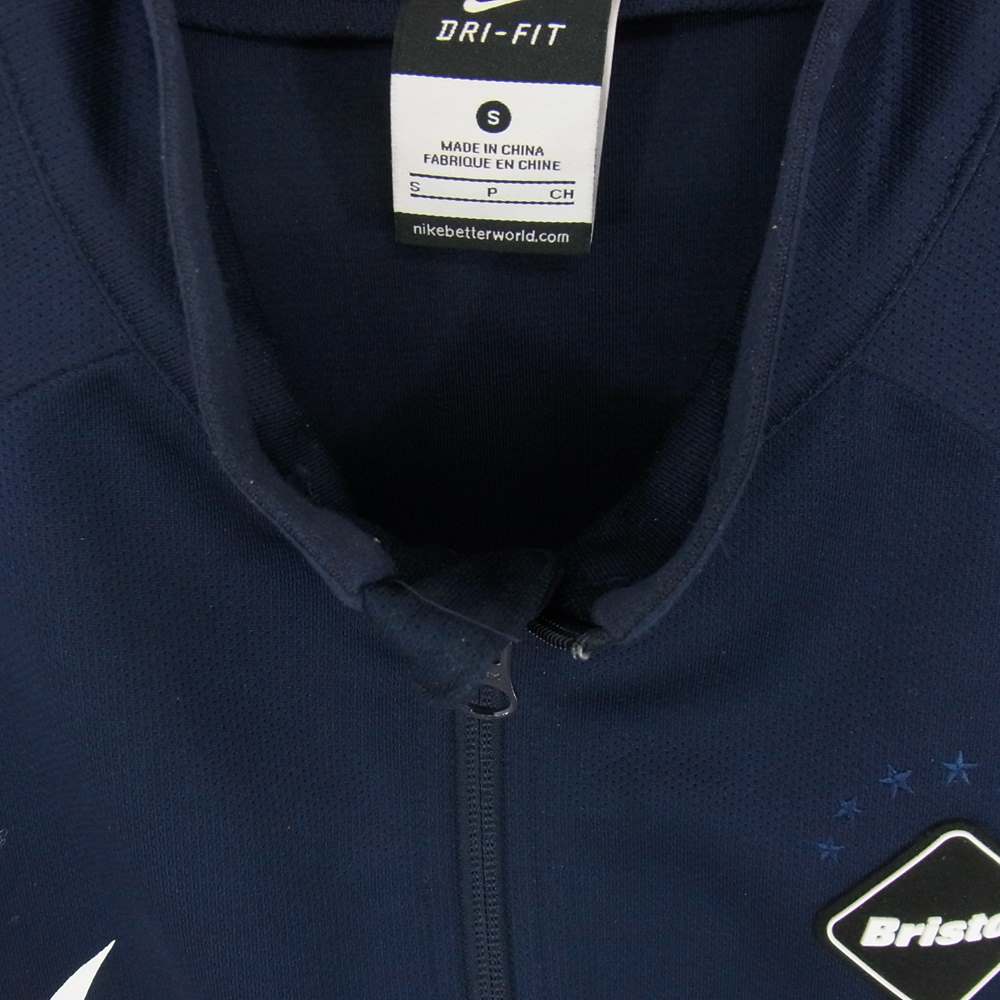 F.C.R.B. エフシーアールビー 789516-451 NIKE ナイキ DRI-FIT PDK JACKET PANTS ジャージ トラック ジャケット パンツ セットアップ ネイビー系 S【中古】