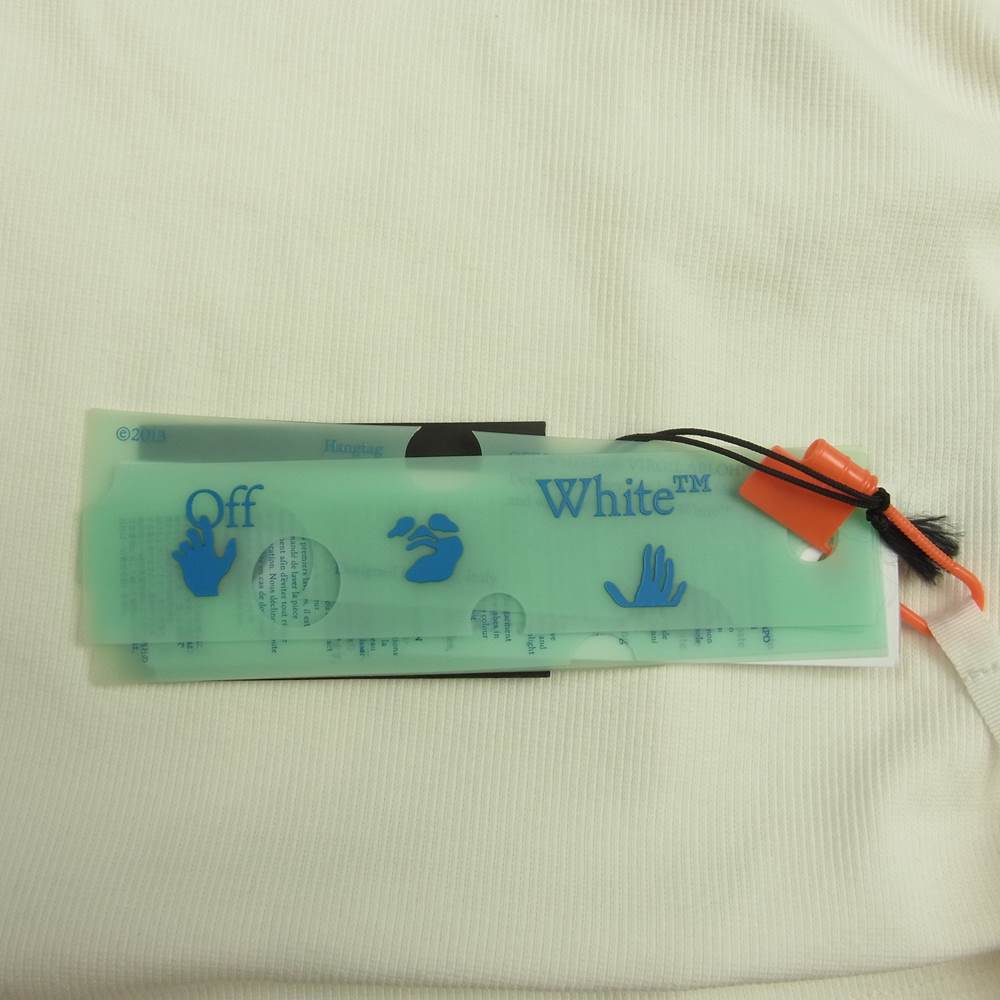 OFF-WHITE オフホワイト OWAD072F21JER001 Basic Ribbed Tank Top ロゴ ベーシック リブ タンクトップ ホワイト系 40【新古品】【未使用】【中古】