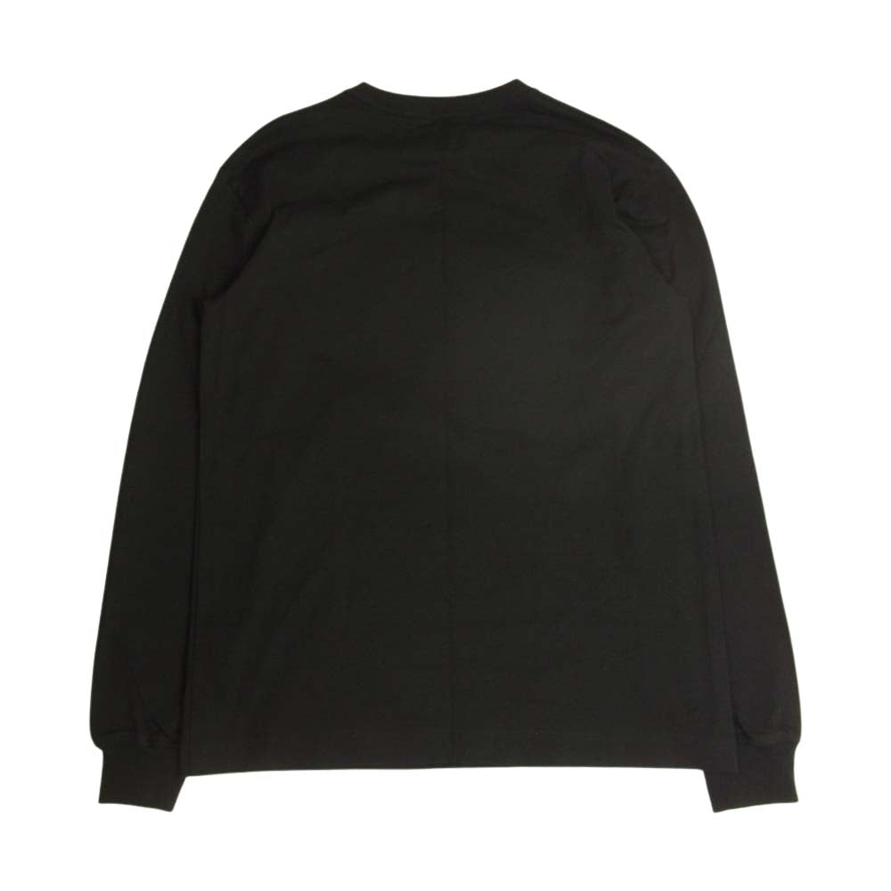 Alexander Wang アレキサンダーワン LONG SLEEVE TEE WITH SOAP SUDS PRINT ロングスリーブ ウィズ ソープサッズ ロゴプリント ペンキ 長袖 Tシャツ ブラック系 XS【中古】