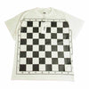 MAISON MARGIELA メゾンマルジェラ MM6 エムエムシックス 22SS S62GD0107 S23955 Checkerboard T-shirt チェッカーボード ロゴプリント 半袖 Tシャツ ホワイト系 XS【新古品】【未使用】【中古】