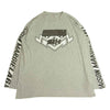 MAISON MARGIELA メゾンマルジェラ MM6 エムエムシックス 21SS S52GC0186 S23588 MM SIX ロゴプリント クルーネック 長袖 Tシャツ カットソー グレー系 XS【中古】
