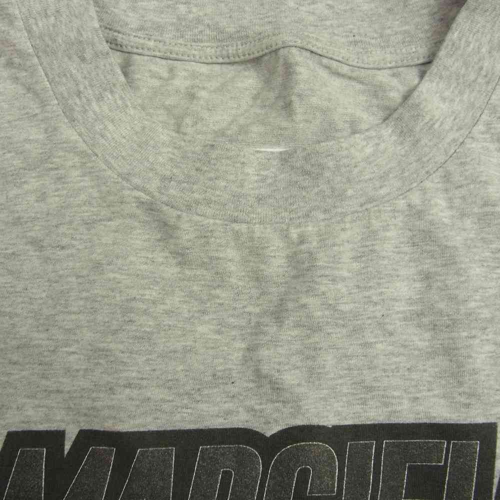 MAISON MARGIELA メゾンマルジェラ MM6 エムエムシックス 21SS S52GC0186 S23588 MM SIX ロゴプリント クルーネック 長袖 Tシャツ カットソー グレー系 XS【中古】