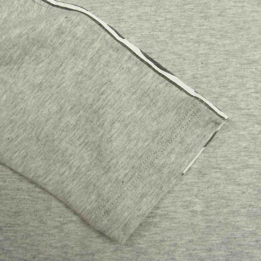 MAISON MARGIELA メゾンマルジェラ MM6 エムエムシックス 21SS S52GC0186 S23588 MM SIX ロゴプリント クルーネック 長袖 Tシャツ カットソー グレー系 XS【中古】