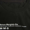 MAISON MARGIELA メゾンマルジェラ MM6 エムエムシックス 21AW S52GC0213 S23962 Sign language サインランゲージ ロゴプリント 半袖 Tシャツ ブラック系 S【新古品】【未使用】【中古】