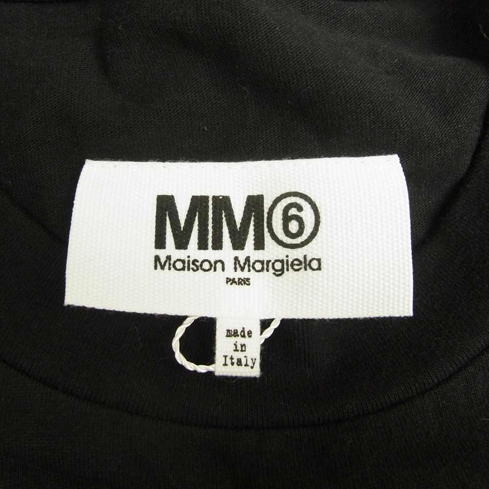 MAISON MARGIELA メゾンマルジェラ MM6 エムエムシックス 21AW S52GC0213 S23962 Sign language サインランゲージ ロゴプリント 半袖 Tシャツ ブラック系 S【新古品】【未使用】【中古】
