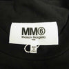 MAISON MARGIELA メゾンマルジェラ MM6 エムエムシックス 21AW S52GC0213 S23962 Sign language サインランゲージ ロゴプリント 半袖 Tシャツ ブラック系 S【新古品】【未使用】【中古】