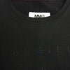 MAISON MARGIELA メゾンマルジェラ MM6 エムエムシックス 21AW S52GU0142 S25337 ロゴ刺繍 サイドスリット 半袖 スウェット Tシャツ ブラック系 S【中古】