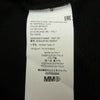 MAISON MARGIELA メゾンマルジェラ MM6 エムエムシックス 21AW S52GU0142 S25337 ロゴ刺繍 サイドスリット 半袖 スウェット Tシャツ ブラック系 S【中古】