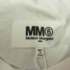 MAISON MARGIELA メゾンマルジェラ MM6 エムエムシックス 22SS S52GC0239 S23955 ロゴプリント オーバーサイズ ドッキング レイヤード 半袖 Tシャツ ホワイト系 XS【新古品】【未使用】【中古】
