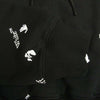 OFF-WHITE オフホワイト 21SS OMBB037R21FLE008 ALL-OVER LOGO OVER オールオーバーハンドロゴ プリント プルオーバー パーカー フーディ ブラック系 M【中古】
