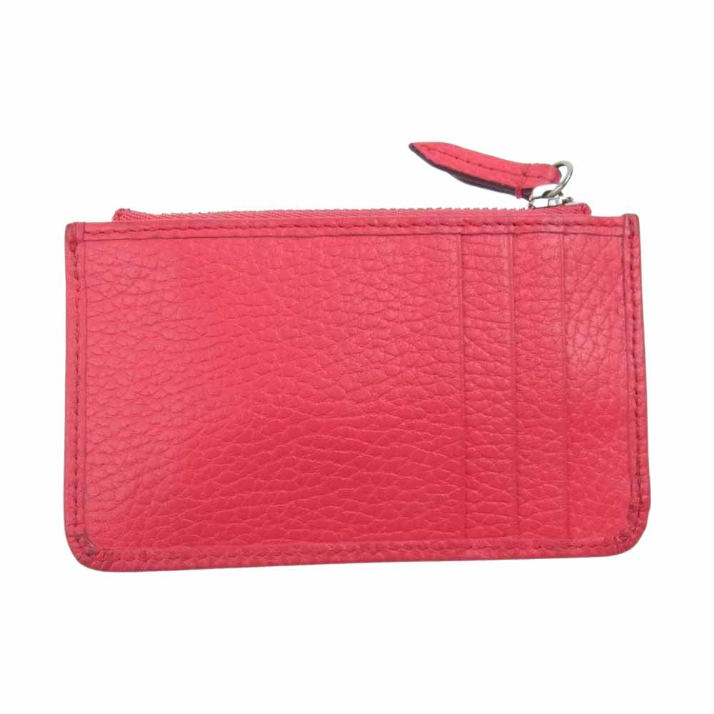 GUCCI グッチ 701070 ダブルG キーチェーン カードケース ピンク系【中古】