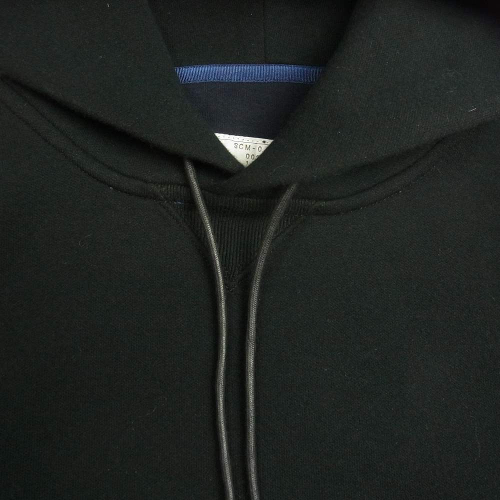 Sacai サカイ SCM-044 MA-1 Hoodie Sponge Sweat 再構築 ドッキング スポンジスウェット フーディ パーカー ダークネイビー系 1【中古】