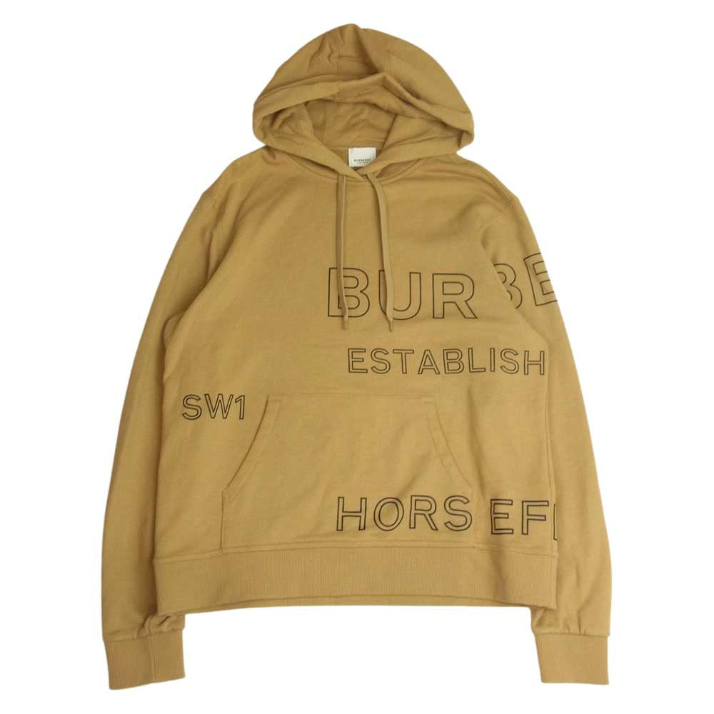 BURBERRY LONDON バーバリー ロンドン 8036177 バーバリージャパンタグ HORSEFERRY PRINT OVERSIZE HOODIE ホースフェリープリント オーバーサイズ パーカー フーディ ベージュ系 M【中古】